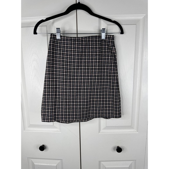 Women's Black & Tan Patterned Skirt Size XS - Picture 2 of 7